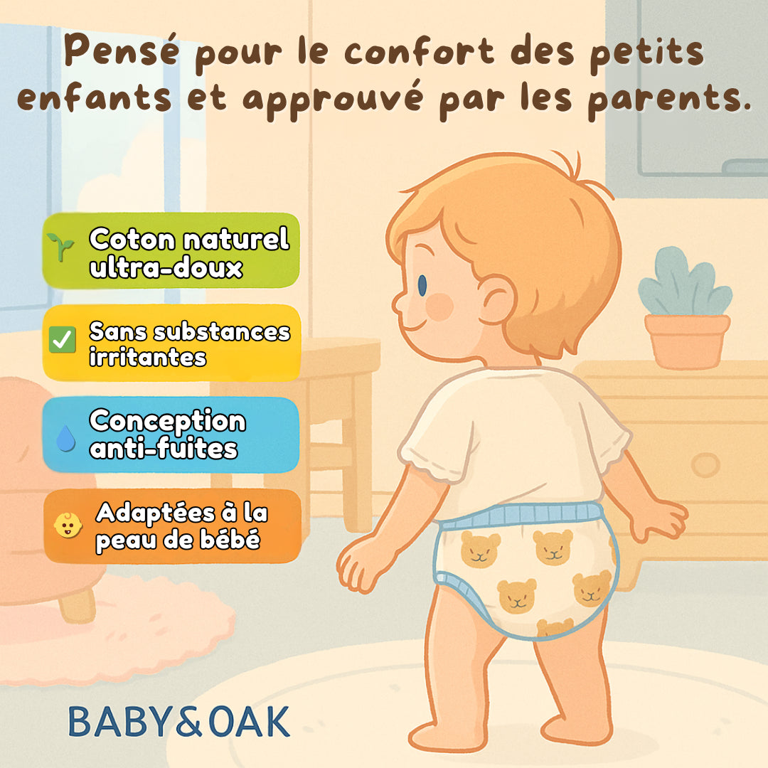 Enfin une culotte conçue pour aider votre enfant à devenir propre 🍭