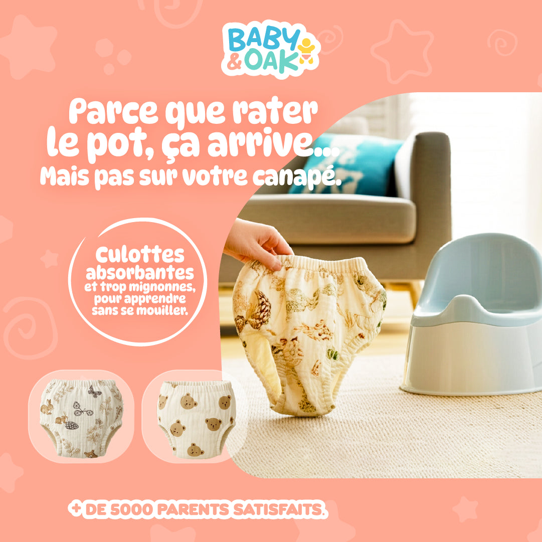 Culotte Baby&Oak : Enfin une culotte conçue pour aider votre enfant à devenir propre 🍭 (Échange)