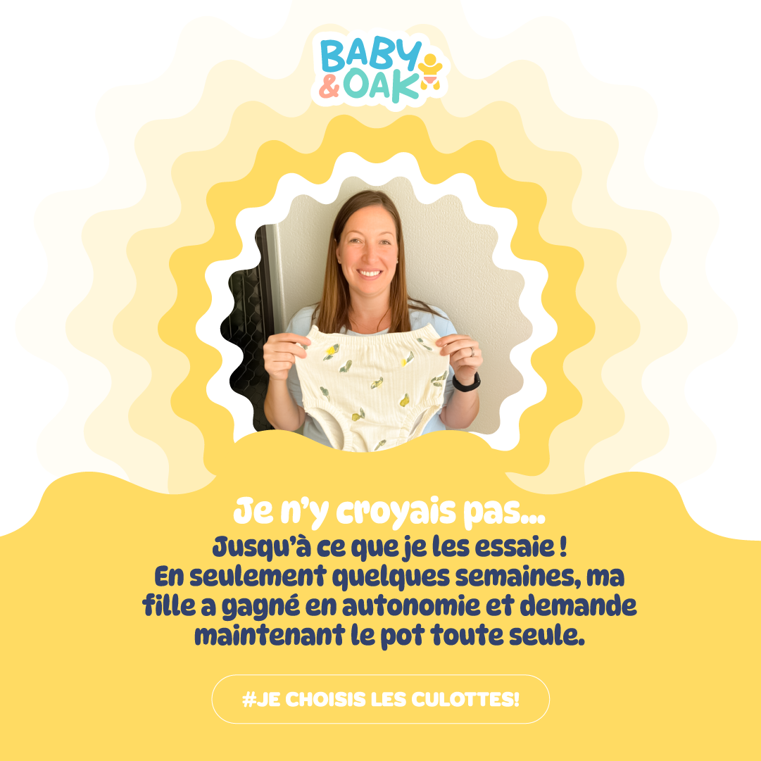 Culotte Baby&Oak : Enfin une culotte conçue pour aider votre enfant à devenir propre 🍭 (Échange)