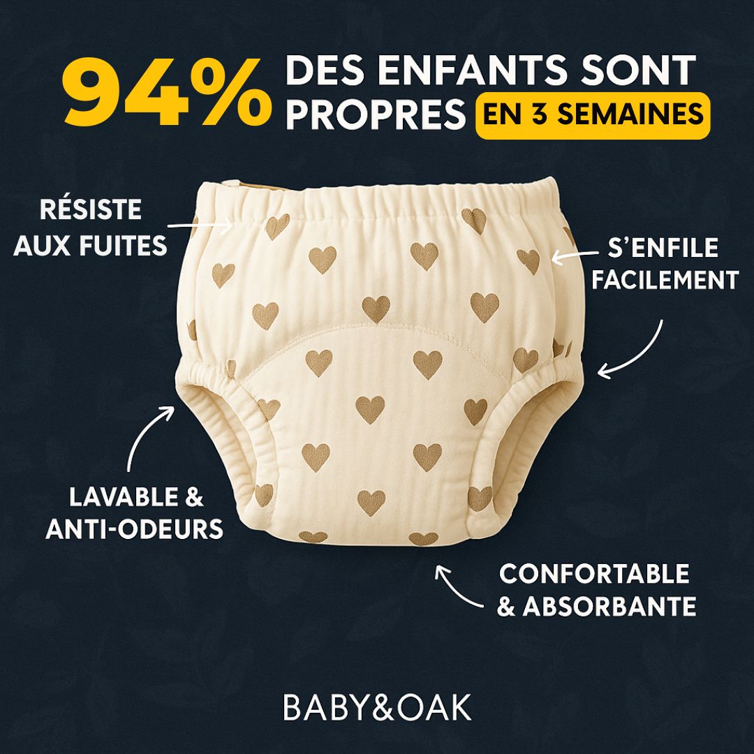 Enfin une culotte conçue pour aider votre enfant à devenir propre 🍭