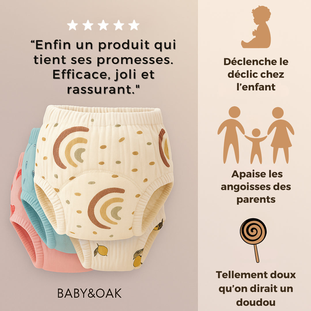 Culotte Baby&Oak : Enfin une culotte conçue pour aider votre enfant à devenir propre 🍭 (Échange)