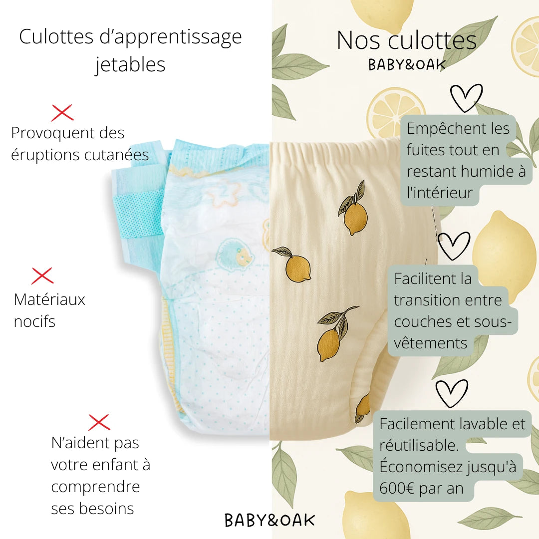 Culotte Baby&Oak : Enfin une culotte conçue pour aider votre enfant à devenir propre 🍭 (Échange)