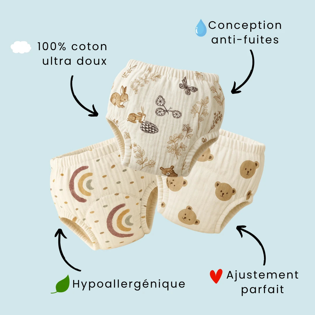 Enfin une culotte conçue pour aider votre enfant à devenir propre 🍭