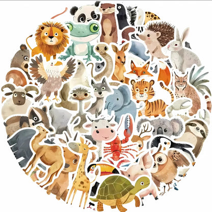 10 Adorables Stickers Animaux – Pour Apprendre En Jouant 🐾