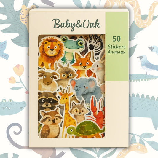 50 Adorables Stickers Animaux – Pour Apprendre En Jouant 🐾